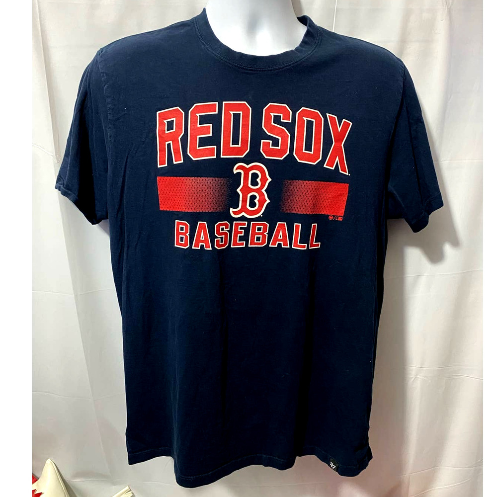 Boston Red Sox Fenway Faithful Men's 47 Brand Short Sleeve Blue Shirt Large
